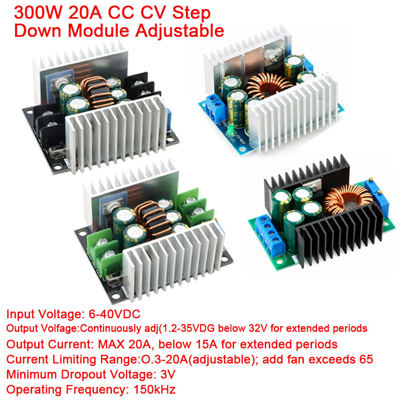 Dc Power Supply Variable - 300W 20A DC-DC Buck Converter CC