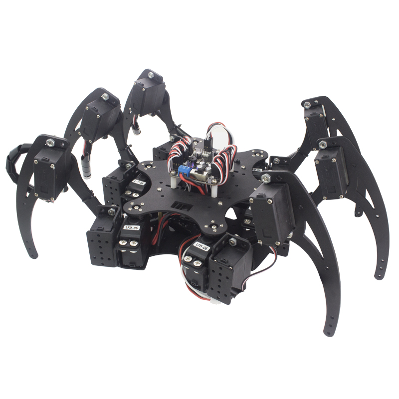 18 DOF Aluminium Hexapod Spide - Diy Robot Electronics Kit 评论和价格