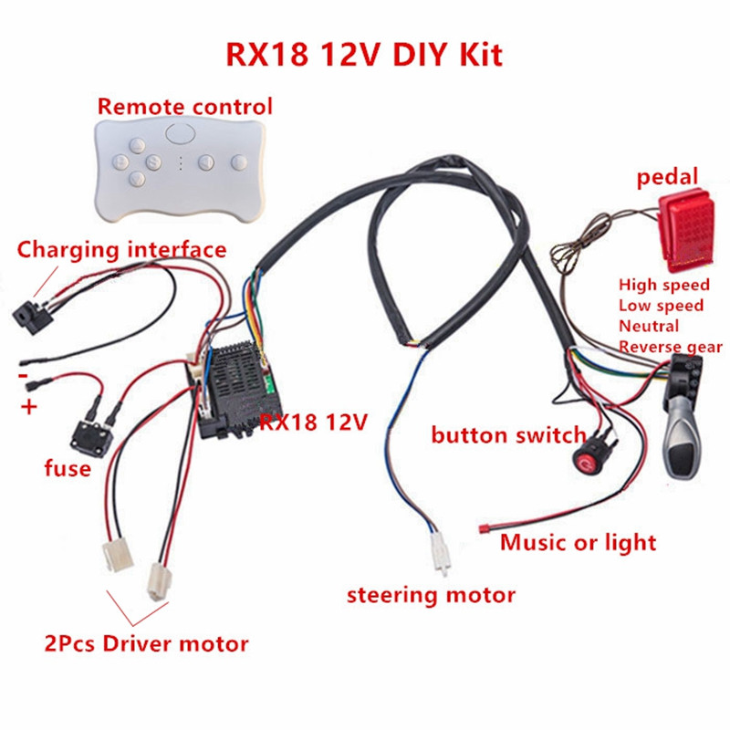 Child electric car DIY modifie - Diy Electronics Button 评论和价格