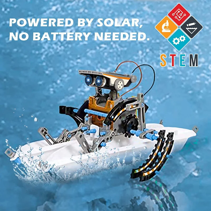 13-in-1 Solar Powered Robot Ki - Diy Robot Electronics Kit 评论和价格