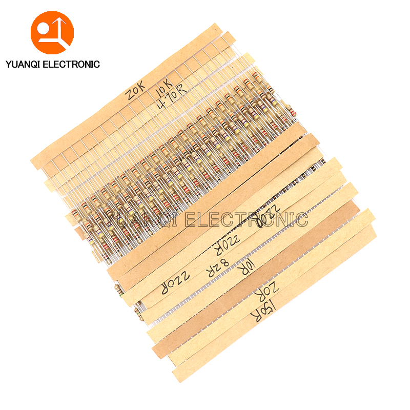 860pcs 1/4W Carbon Film Resist - Resistor Kit 1 4W 评论和价格