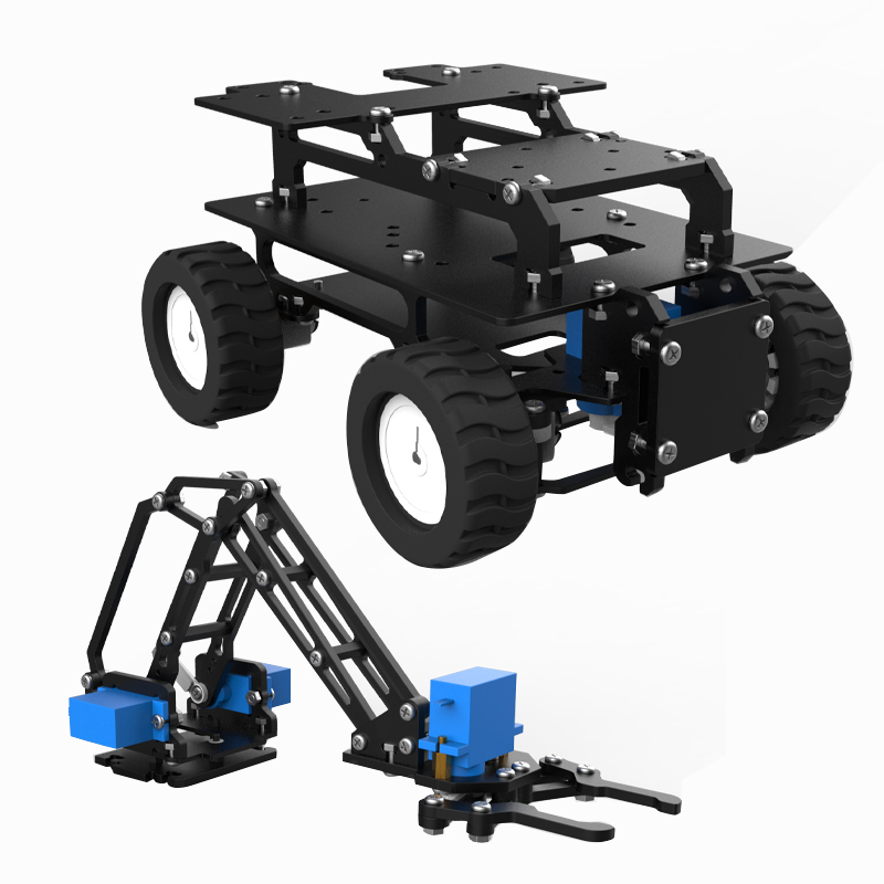 Acrylic 4WD Robot Car Motor Ac - Diy Robot Electronics Kit 评论和价格