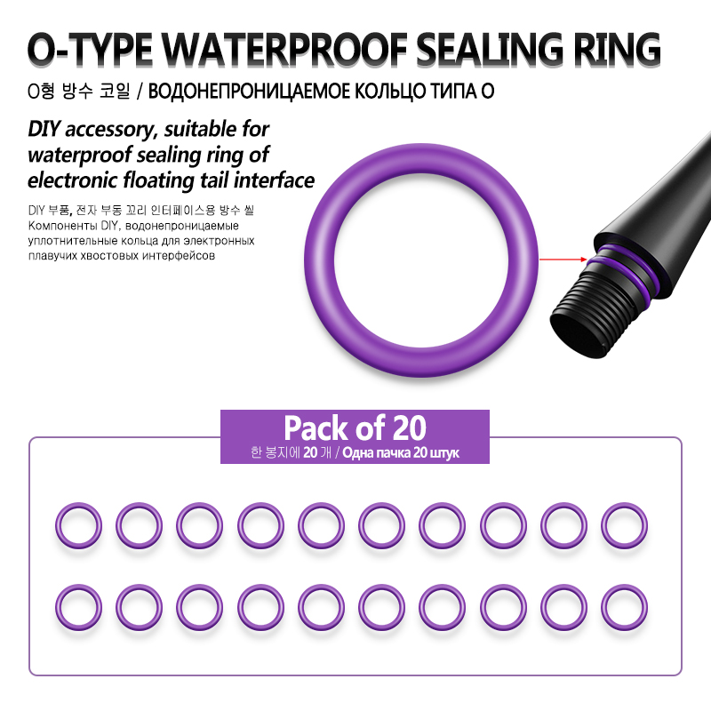20PCS Fishing Float Head Rubbe - Diy Waterproof Electronics 评论和价格