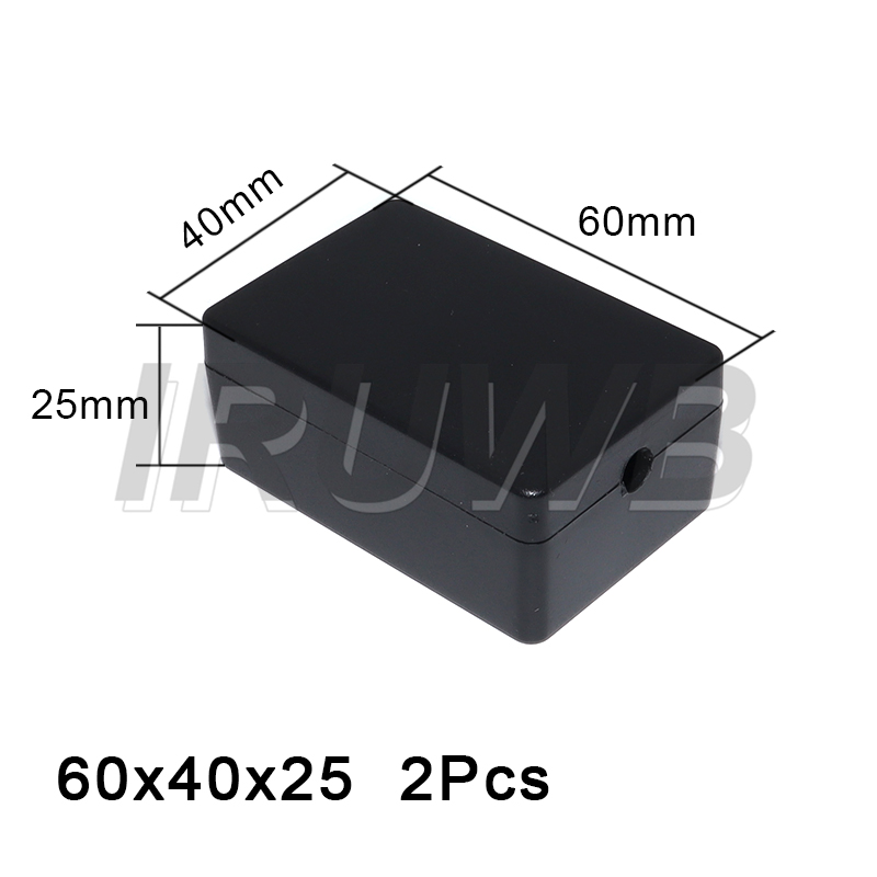 2PCS Plastic Waterproof Black  - Diy Waterproof Electronics 评论和价格
