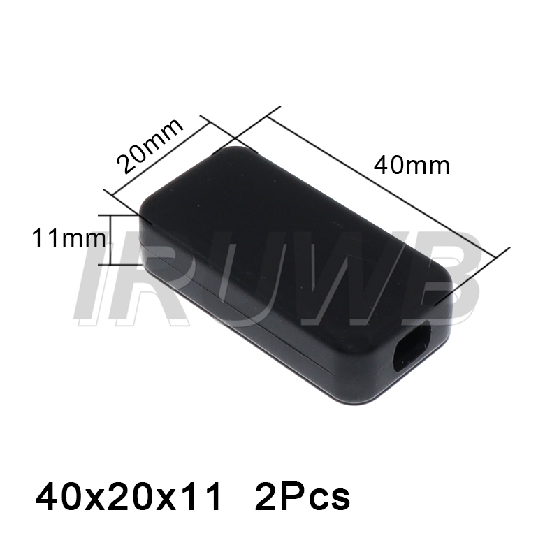 2PCS Plastic Waterproof Black  - Diy Waterproof Electronics 评论和价格