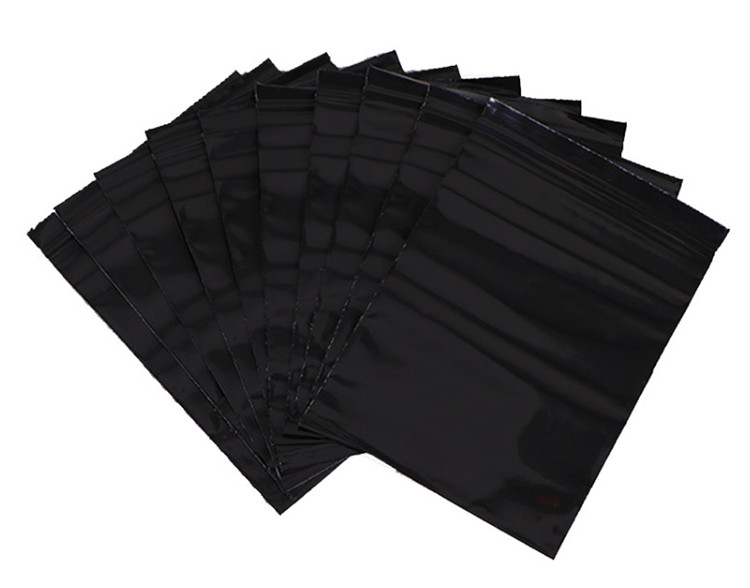 100PCS Black PE Plastic Ziploc - Diy Electronics Logo 评论和价格