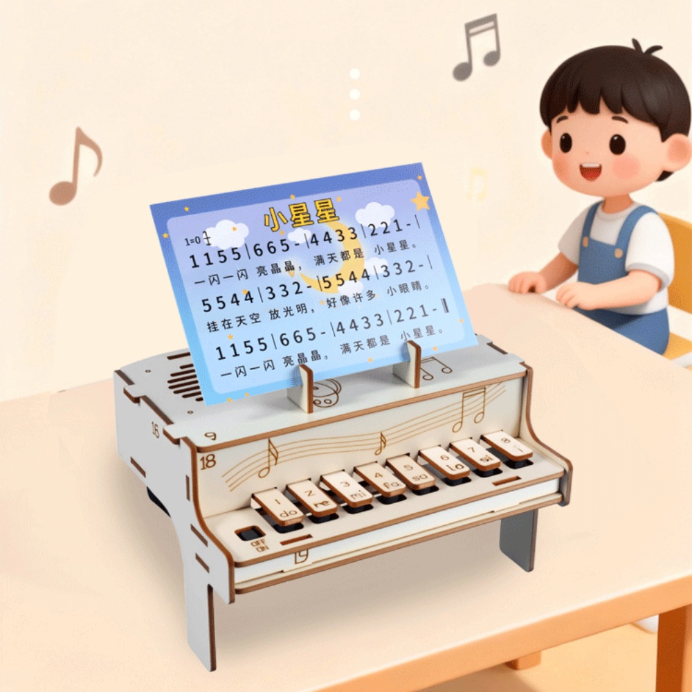 DIY Wooden Electronic Piano Mo - Diy Electronics For Beginners 评论和价格